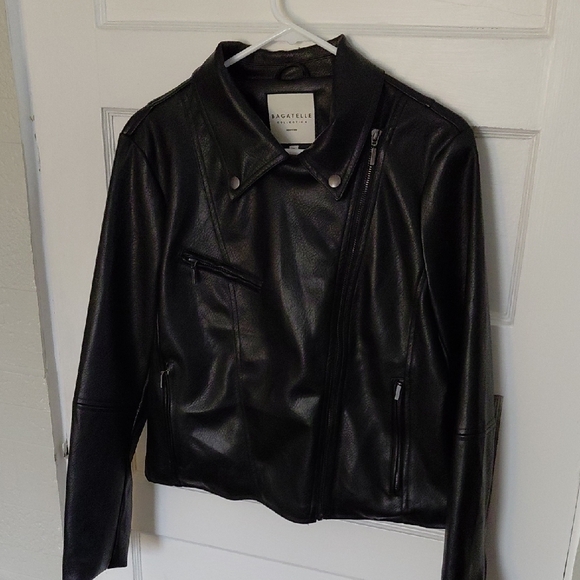 bagatelle Jackets & Blazers - Bagatelle Women's Black Leather Jacket